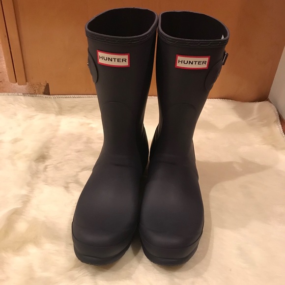 Hunter Shoes - Hunter Orig Wmns Short Rain Boot Sz 10 Aubergine